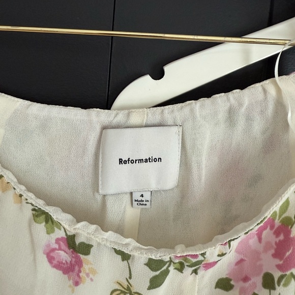 Reformation Floral Two-Piece Set with Lace Trim - Picture 5 of 5